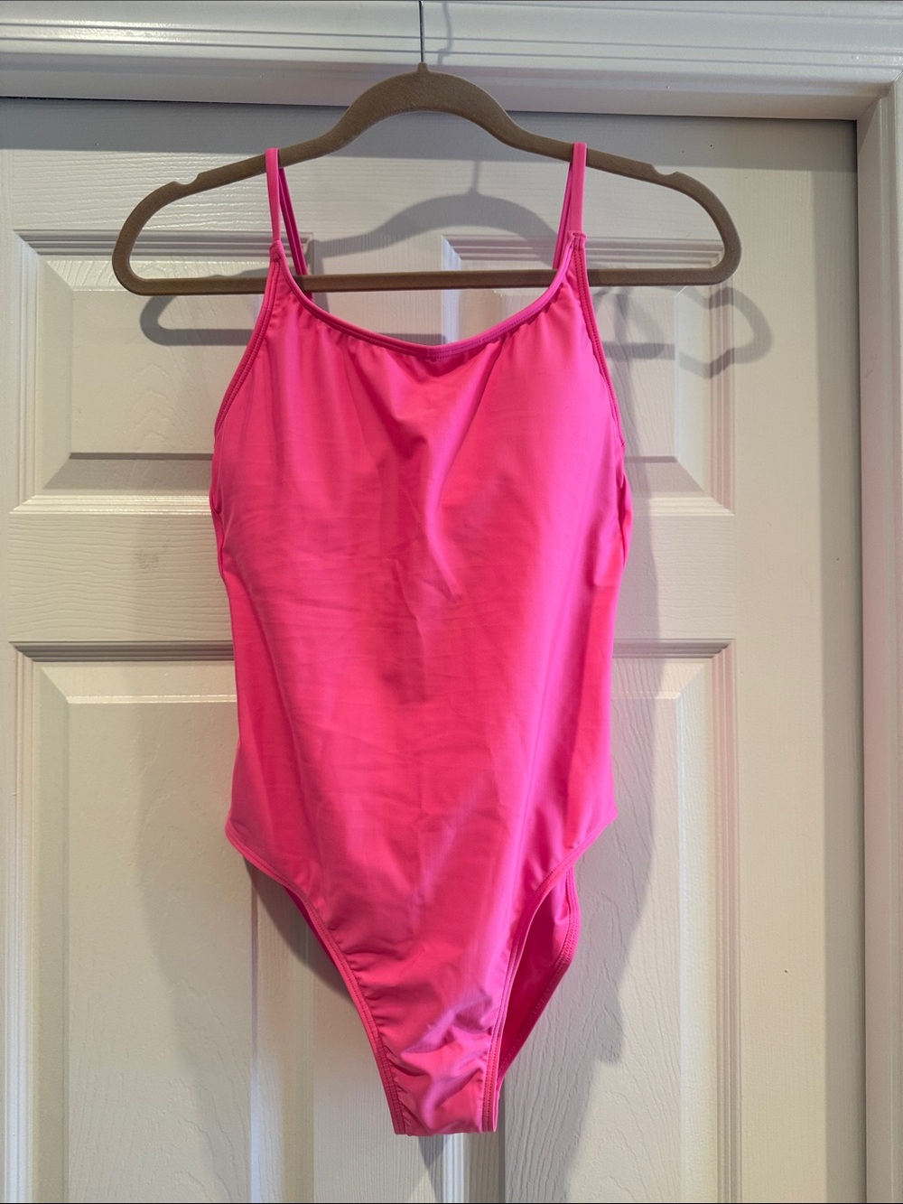 Quince Hot Pink One-Piece Swimsuit